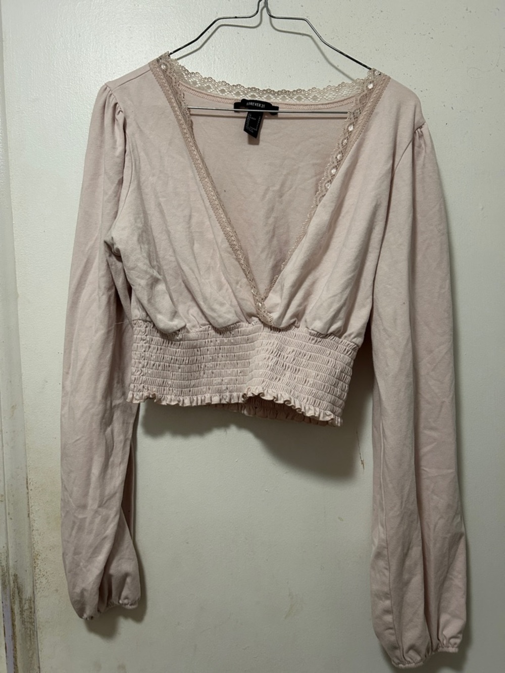 🌸3 for $15🌸 (read description) Forever 21 Pink V-Neck Top